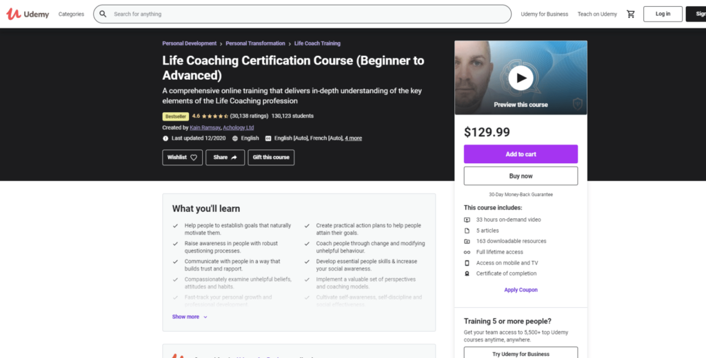 Life Coaching Certification Program
