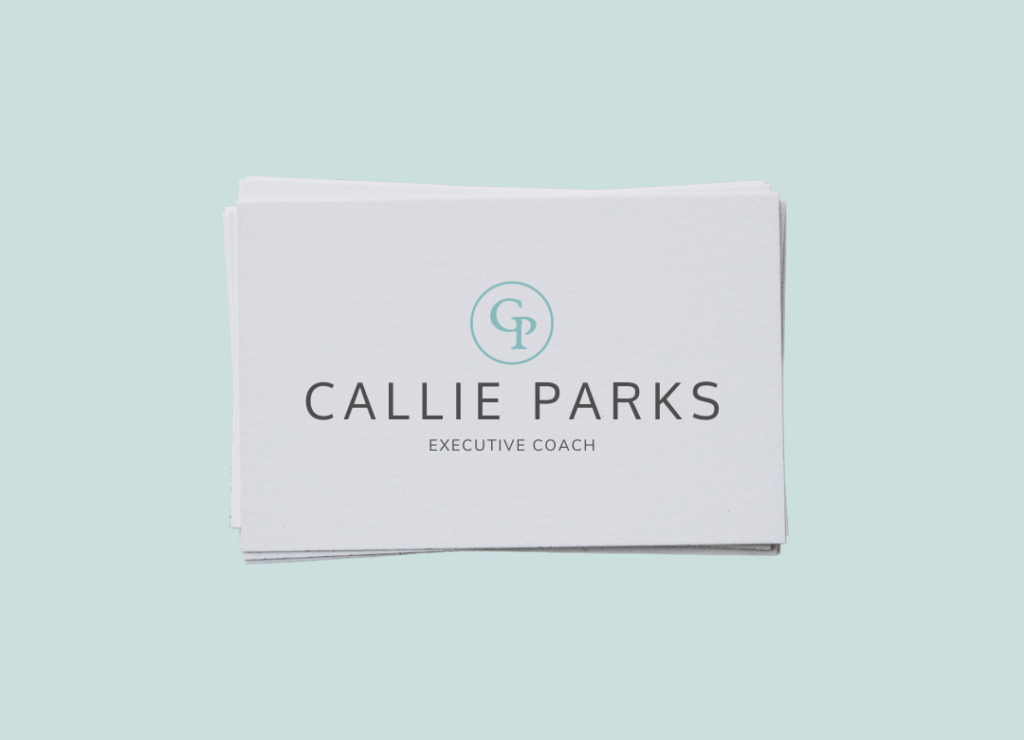 Callie - Executive Coach Logo on Business Card