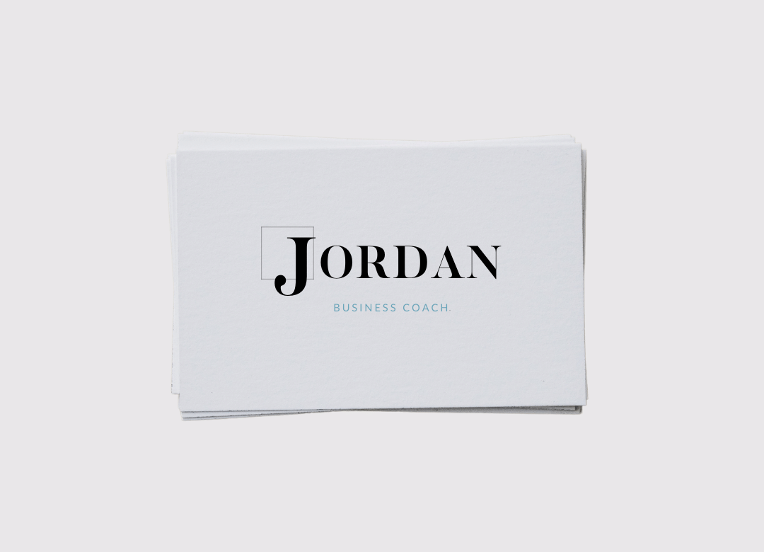 Jordan - Business Coach Logo on Business Card 2