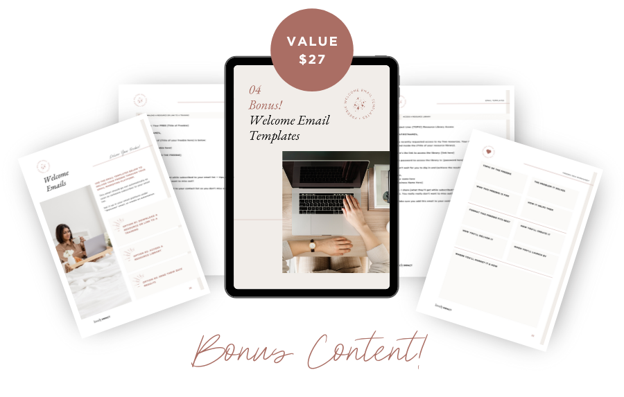 Bonus - Freebie Welcome Email Templates for Coaches