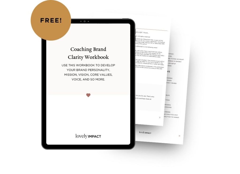 Coaching Brand Clarity Workbook