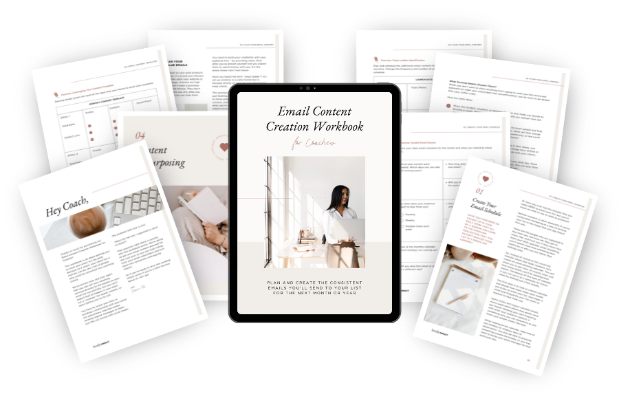 Introducing The Email Content Creation Workbook for Coaches