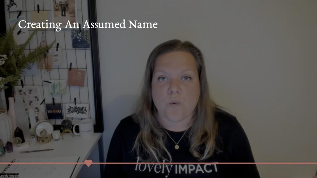 How to Create an Assumed Name - Video Thumbnail for Coaching Business Naming Masterclass
